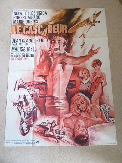 THE STUNTMAN FRENCH GRANDE POSTER GINA LOLLOBRIGIDA ROBERT VIHARO 1968