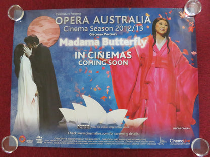 OPERA AUSTRALIA: MADAMA BUTTERFLY UK QUAD ROLLED POSTER NICOLE CAR OMURA 2012