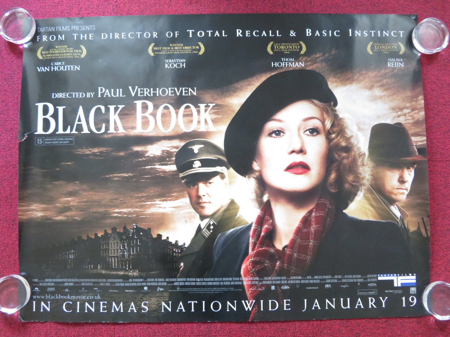 BLACK BOOK UK QUAD (30"x 40") ROLLED POSTER CARICE VAN HOUTEN S. KOCH 2006