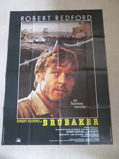 BRUBAKER FRENCH GRANDE POSTER ROBERT REDFORD YAPHET KOTTO 1980