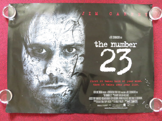 THE NUMBER 23 UK QUAD (30"x 40") ROLLED POSTER JIM CARREY VIRGINIA MADSEN 2007