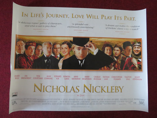 NICHOLAS NICKLEBY UK QUAD (30"x 40") ROLLED POSTER JAMIE BELL C. PLUMMER 2002