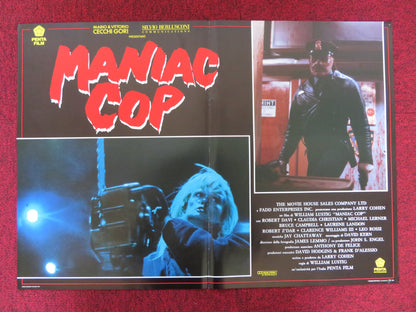 MANIAC COP - A ITALIAN FOTOBUSTA POSTER BRUCE CAMPBELL ROBERT Z'DAR ATKINS 1988