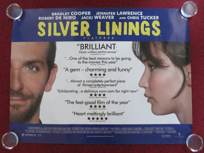 SILVER LININGS PLAYBOOK UK QUAD ROLLED POSTER BRADLEY COOPER J. LAWRENCE 2012