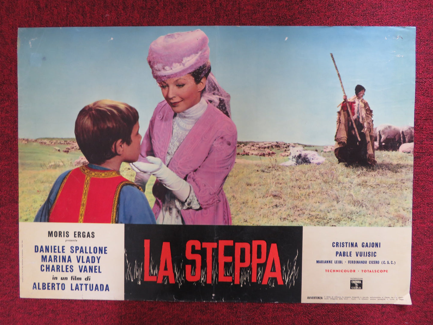 LA STEPPA ITALIAN FOTOBUSTA POSTER CHARLES VANEL DANIELE SPALLONE 1962