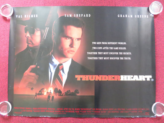 THUNDERHEART UK QUAD (30"x 40") ROLLED POSTER VAL KILMER SAM SHEPPARD 1992