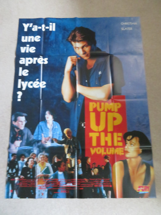 PUMP UP THE VOLUME FRENCH GRANDE POSTER CHRISTIAN SLATER SAMANTHA MATHIS 1990