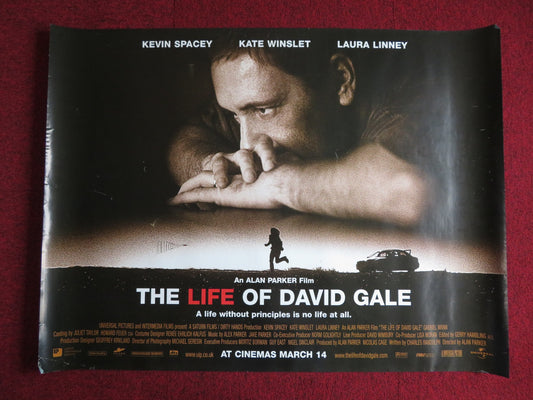 THE LIFE OF DAVID GALE UK QUAD (30"x 40") ROLLED POSTER SPACEY WINSLET 2003