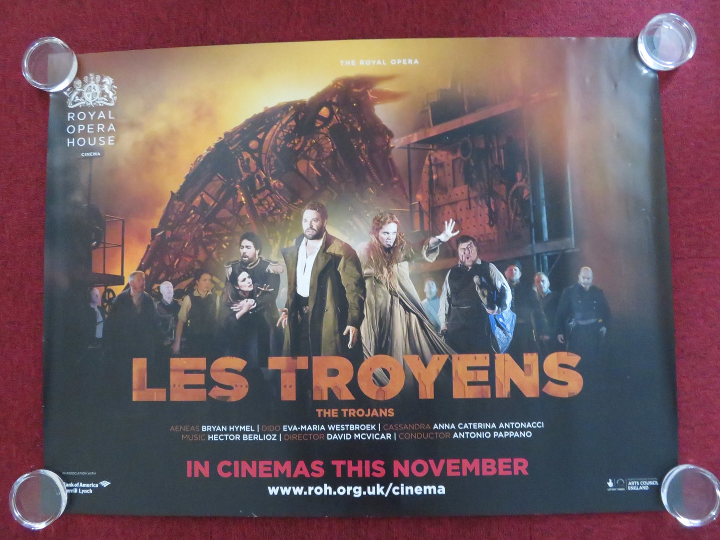 BERLIOZ: LES TROYENS UK QUAD ROLLED POSTER BRYAN HYMEL EVA-MARIE WESTBROEK 2012