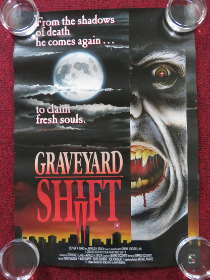 GRAVEYARD SHIFT II VHS VIDEO POSTER WEDNEY GAZELLE MARK SOPER  1989