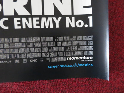 MESRINE: PUBLIC ENEMY NO.1  UK QUAD (30"x 40") ROLLED POSTER VINCENT CASSEL 2008