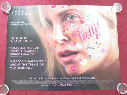 TULLY UK QUAD (30"x 40") ROLLED POSTER CHARLIZE THERON MACKENZIE DAVIS 2018