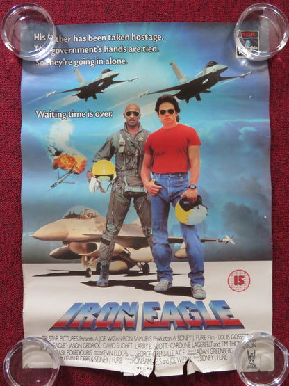 IRON EAGLE VHS VIDEO POSTER JASON GEDRICK LOUIS GOSSETT, JR. 1986