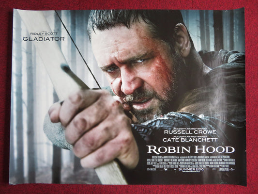 ROBIN HOOD UK QUAD (30"x 40") ROLLED POSTER RUSSELL CROWE CATE BLANCHETT 2010