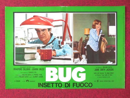 BUG - G ITALIAN FOTOBUSTA POSTER BRADFORD DILLMAN JOANNA MILES 1975