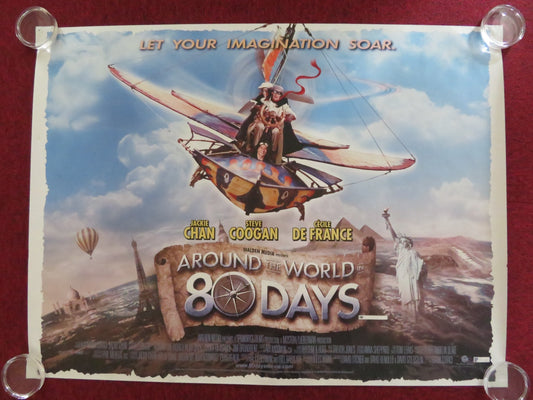 AROUND THE WORLD IN 80 DAYS UK QUAD ROLLED POSTER STEVE COOGAN JACKIE CHAN 2004