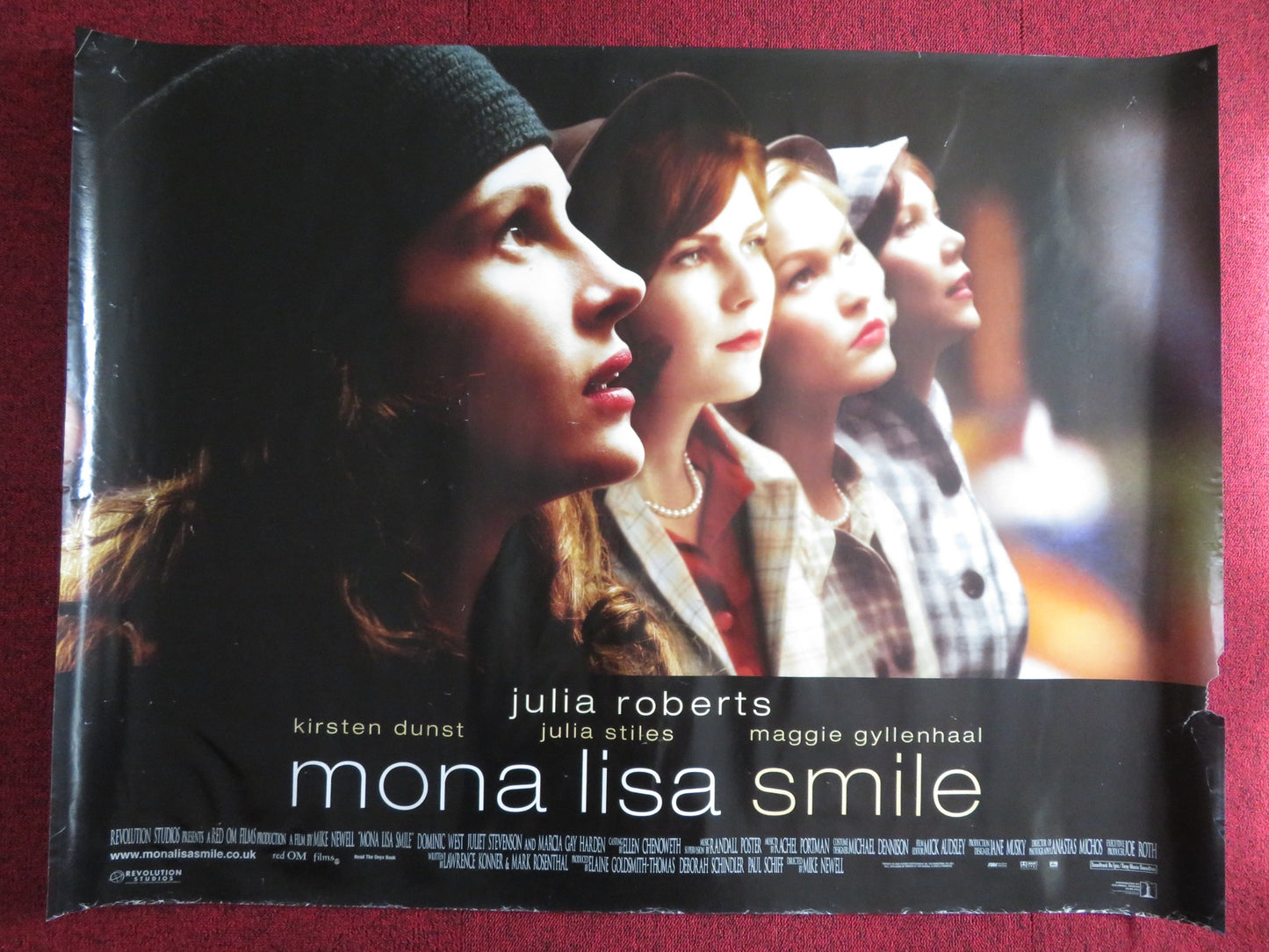 MONA LISA SMILE UK QUAD (30"x 40") ROLLED POSTER JULIA ROBERTS K DUNST 2003