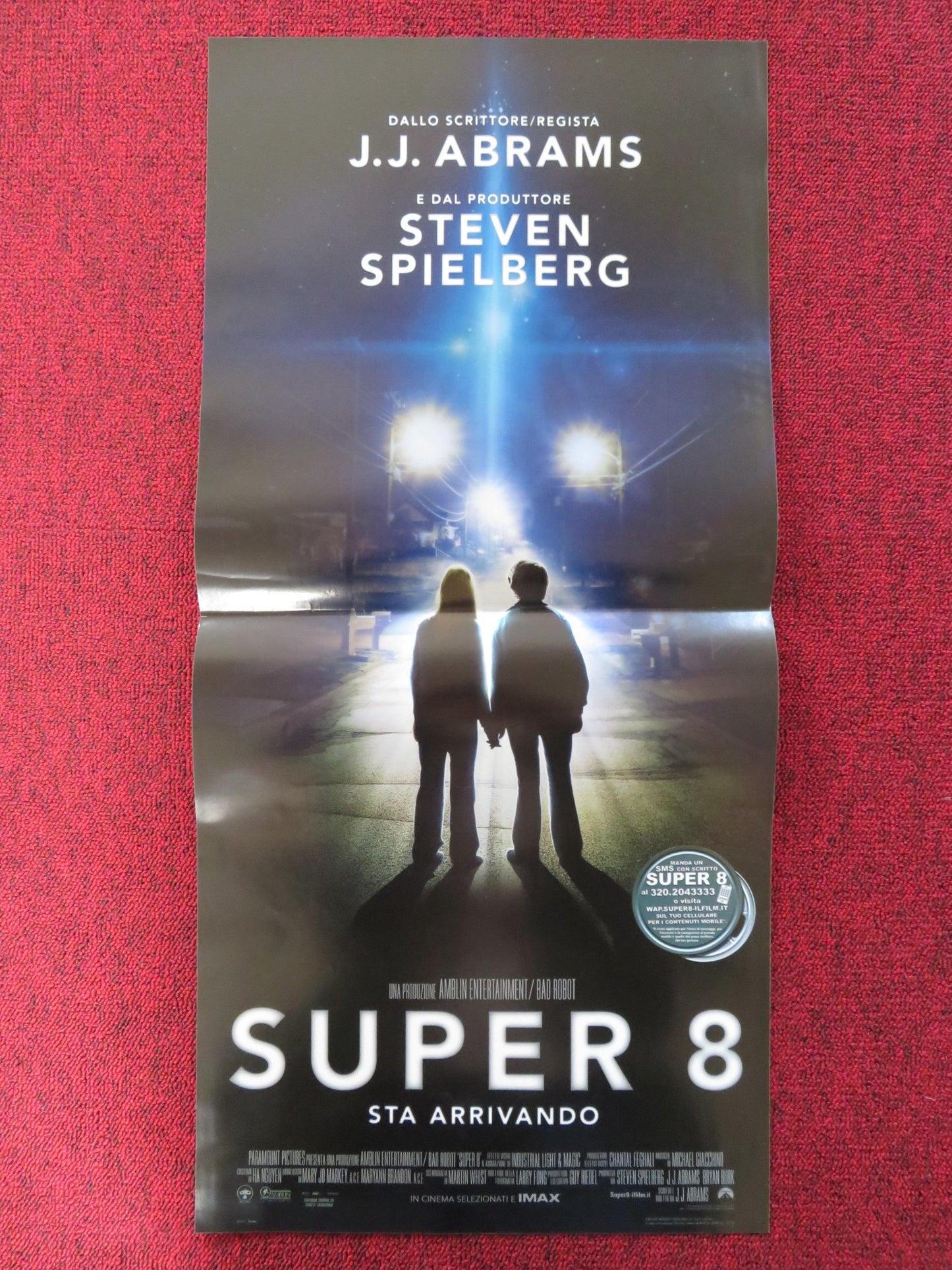 SUPER 8 ITALIAN LOCANDINA POSTER ELLE FANNING JOEL COURTNEY 2011