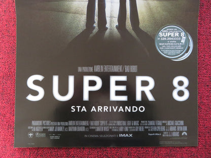 SUPER 8 ITALIAN LOCANDINA POSTER ELLE FANNING JOEL COURTNEY 2011