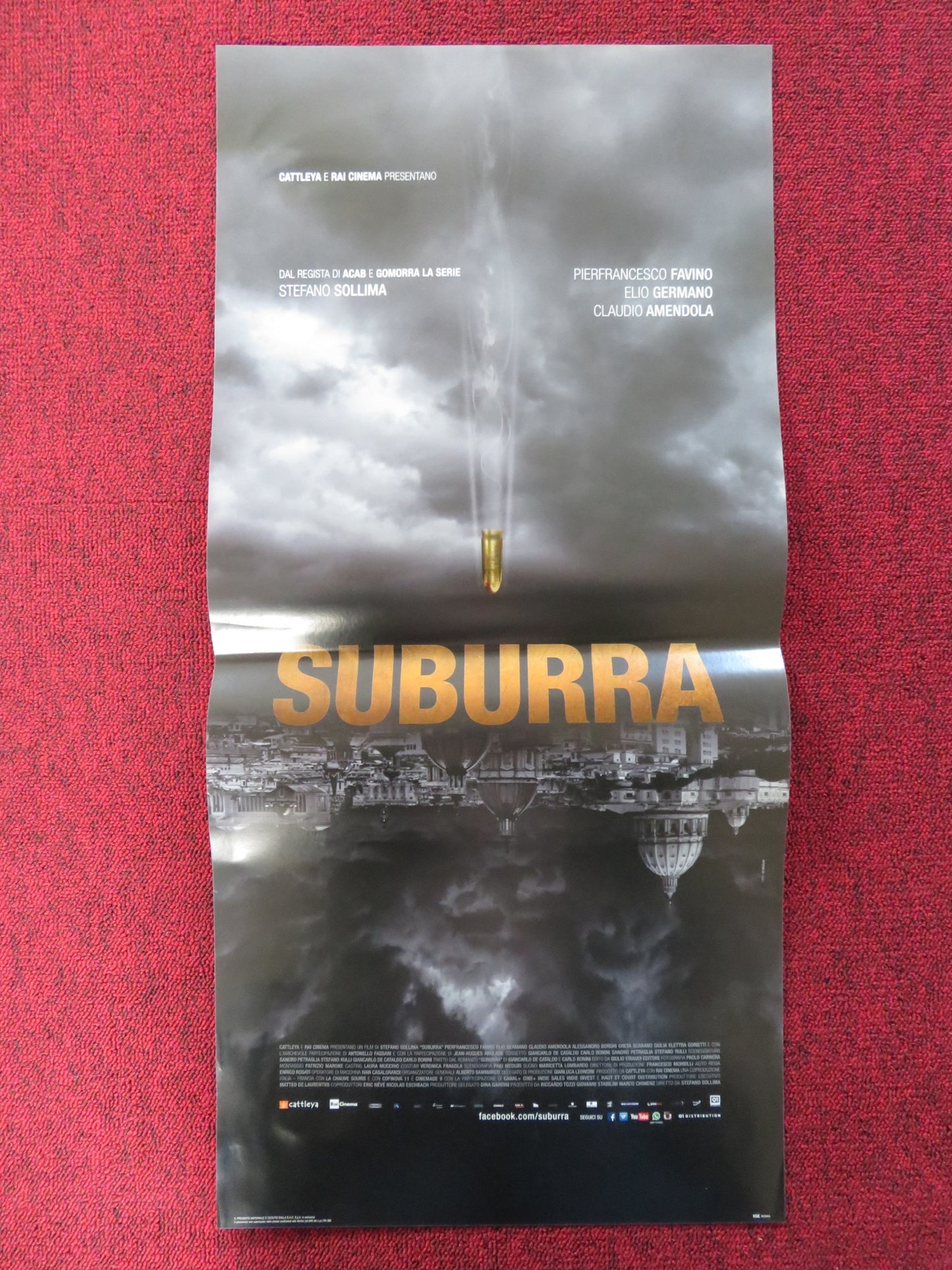 SUBURRA ITALIAN LOCANDINA POSTER PIERFRANCESCO FAVINO ELIO GERMANO 2015