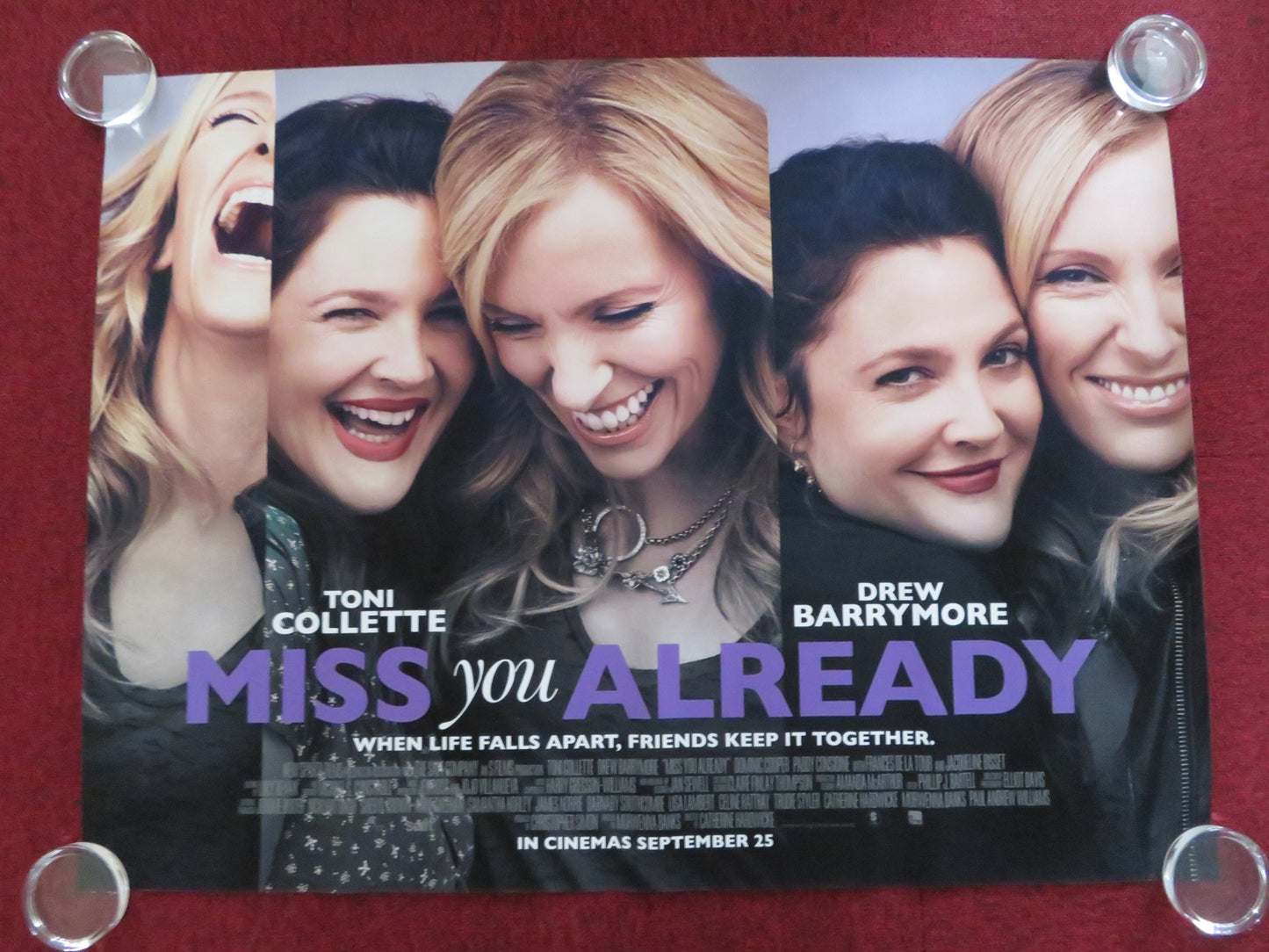 MISS YOU ALREADY UK QUAD ROLLED POSTER DREW BARRYMORE TONI COLLETTE 2015