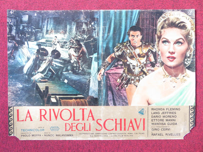 REVOLT OF THE SLAVES - G ITALIAN FOTOBUSTA POSTER R. FLEMING LANG JEFFRIES 1960