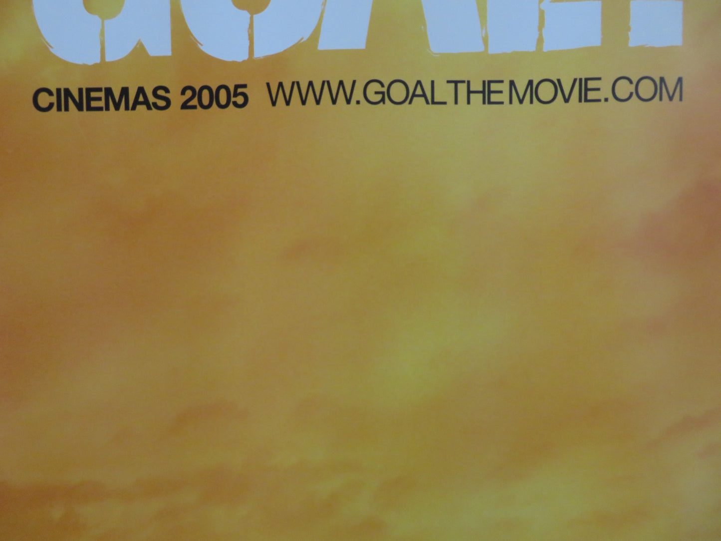 GOAL! THE DREAM BEGINS UK QUAD (30"x 40") ROLLED POSTER KUNO BECKER PLANA 2005