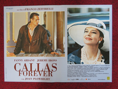 CALLAS FOREVER - A ITALIAN FOTOBUSTA POSTER FANNY ARDANT JEREMY IRONS 1990