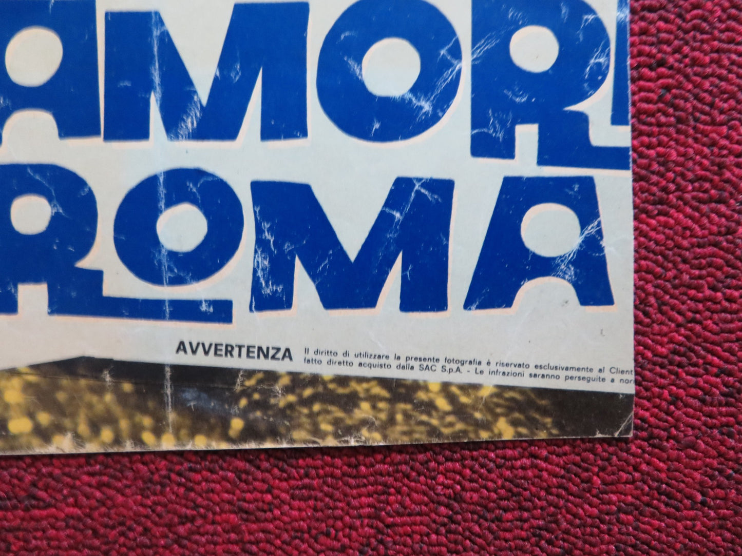 UN AMORE A ROMA - D ITALIAN FOTOBUSTA POSTER MYLENE DEMONGEOT MARTINELLI 1960