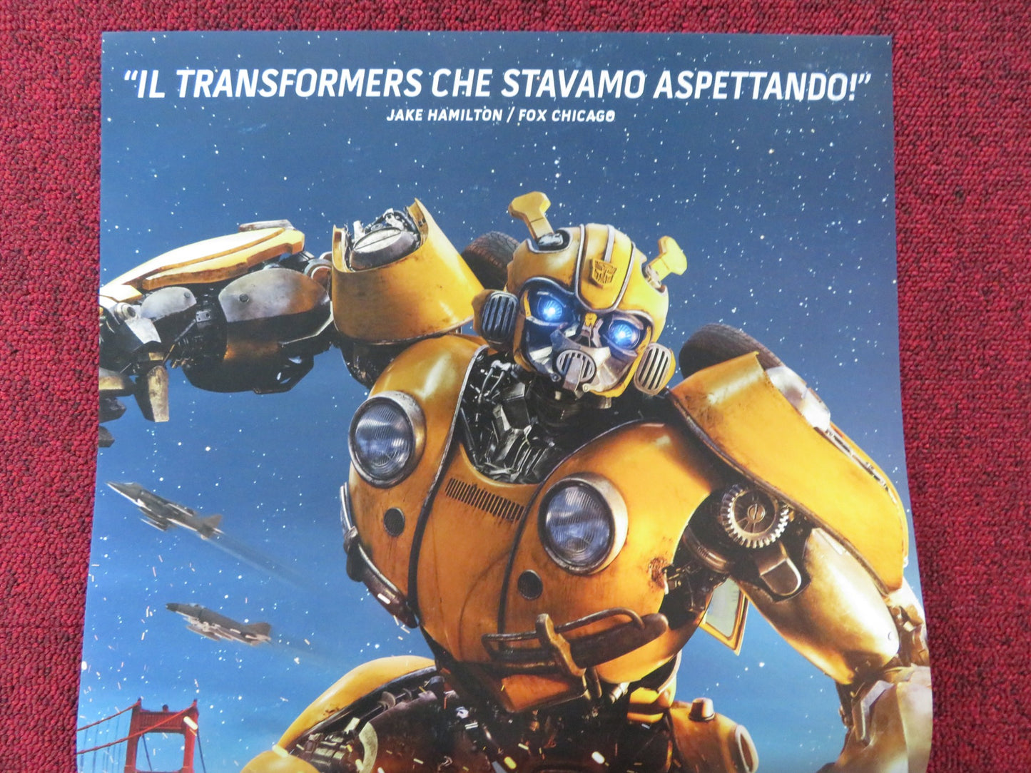 BUMBLEBEE ITALIAN LOCANDINA POSTER TRANSFORMERS HAILEE STEINFELD JOHN CENA 2018