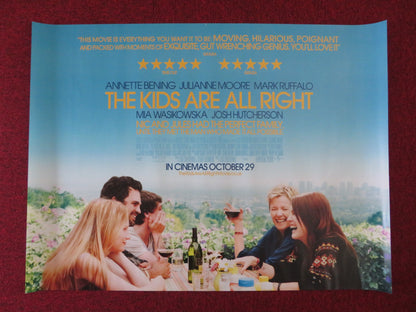 THE KIDS ARE ALL RIGHT UK QUAD (30"x 40") ROLLED POSTER J MOORE BENING 2010