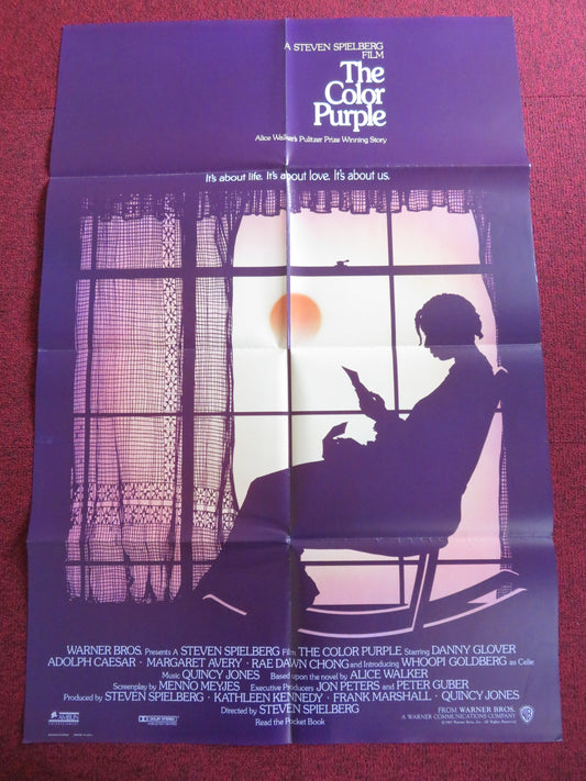 THE COLOR PURPLE FOLDED US ONE SHEET POSTER SPIELBERG WHOOPI GOLDBERG 1985