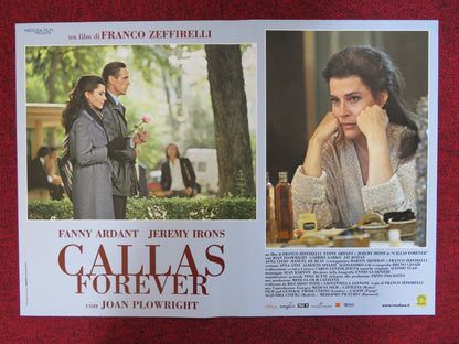 CALLAS FOREVER - D ITALIAN FOTOBUSTA POSTER FANNY ARDANT JEREMY IRONS 1990