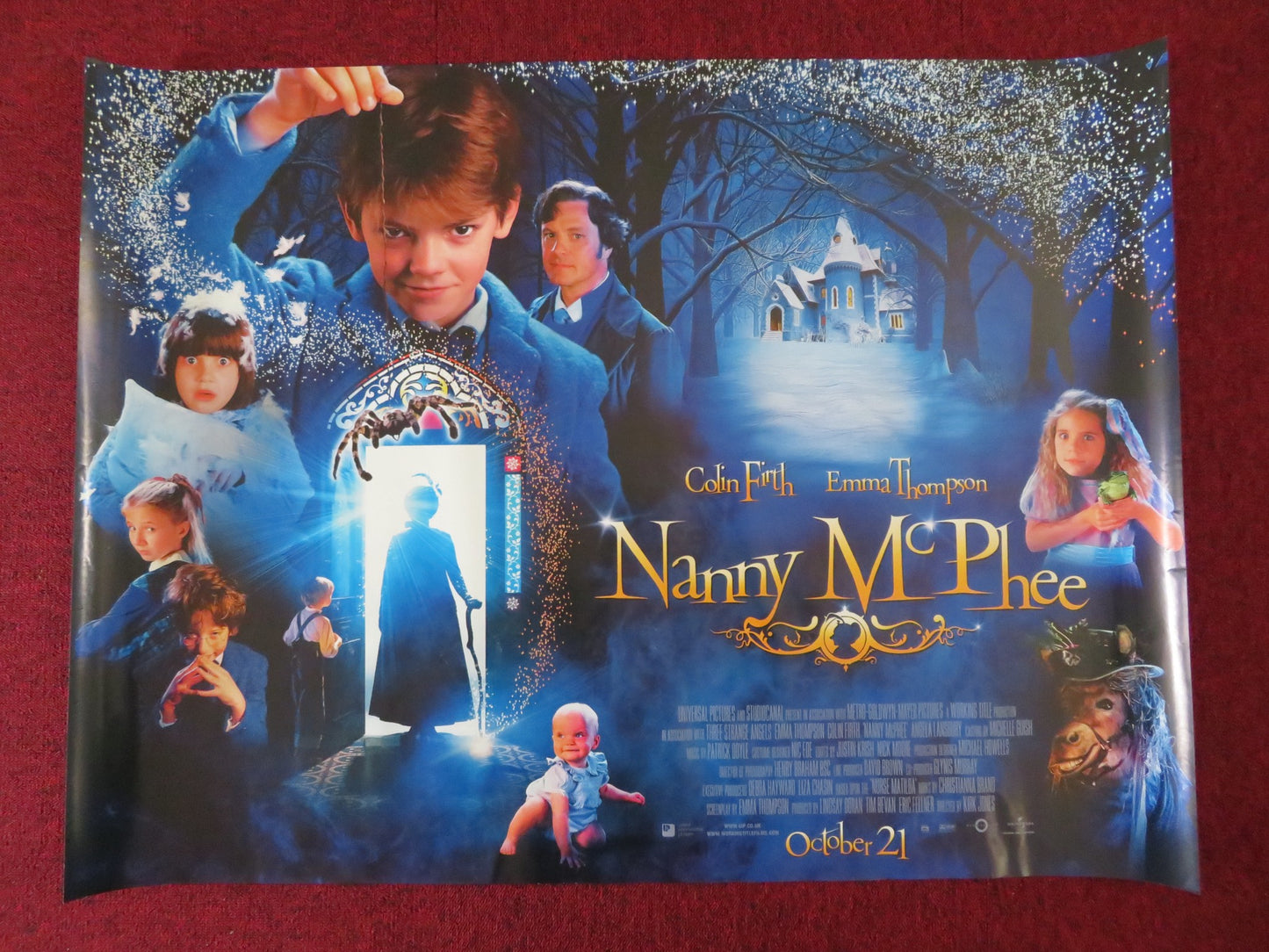 NANNY MCPHEE UK QUAD (30"x 40") ROLLED POSTER EMMA THOMPSON BRODIE-SANGST 2005