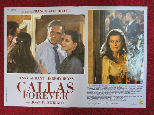 CALLAS FOREVER - E ITALIAN FOTOBUSTA POSTER FANNY ARDANT JEREMY IRONS 1990