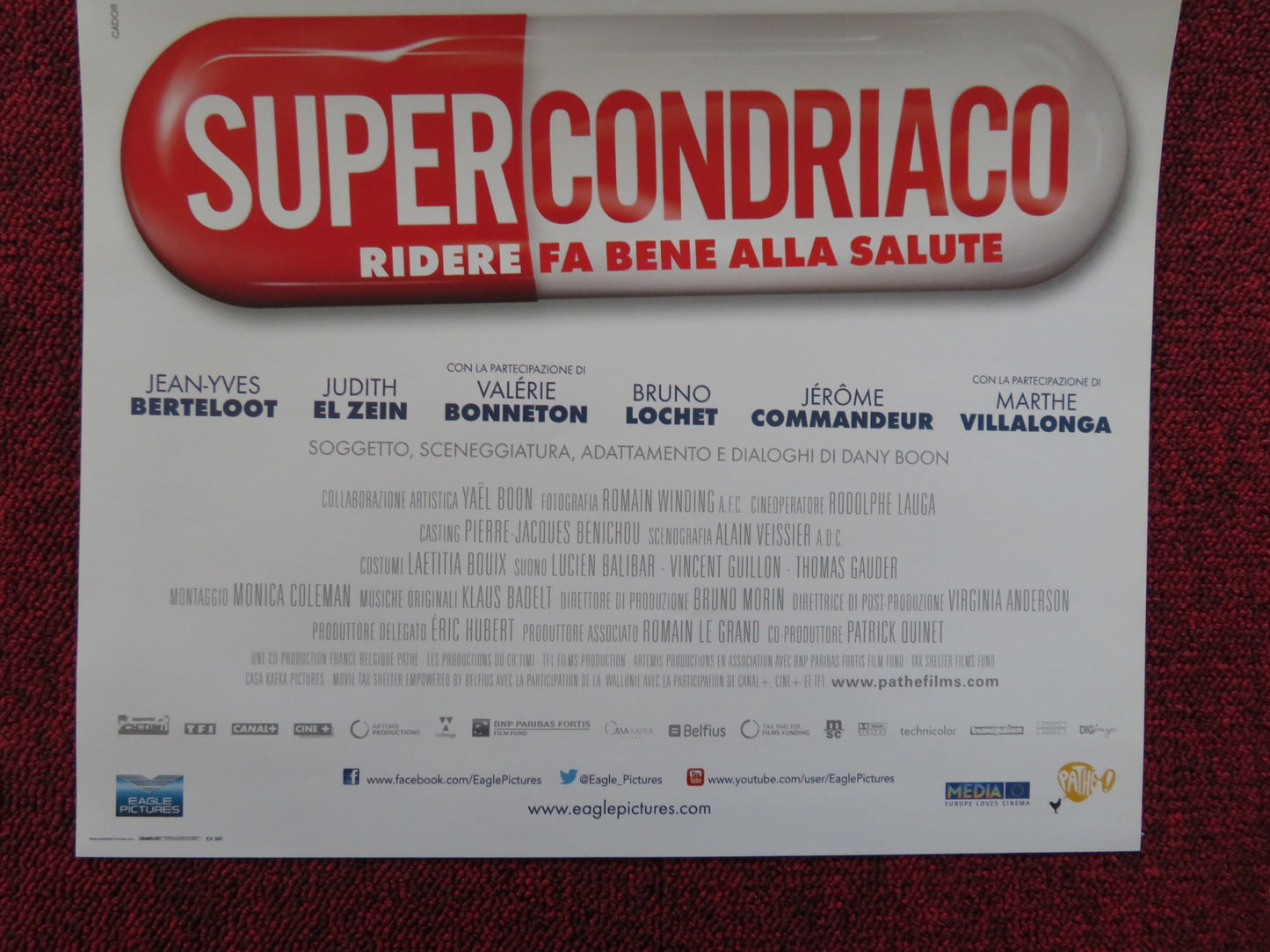 SUPERCONDRIACO ITALIAN LOCANDINA POSTER DANY BOON JEAN-YVES BERTELOOT 2014