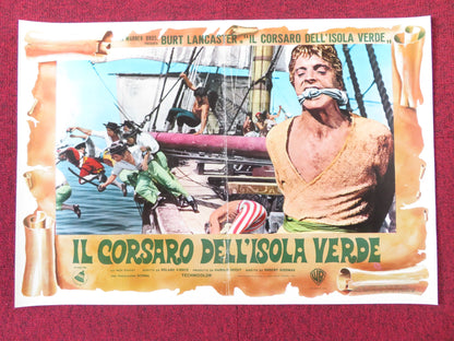 CRIMSON PIRATE - G ITALIAN FOTOBUSTA POSTER BURT LANCASTER NICK CRAVAT 1952R