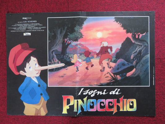 PINOCCHIO AND THE EMPEROR OF THE NIGHT - A ITALIAN FOTOBUSTA POSTER ASNER 1989