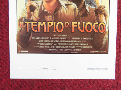 FIREWALKER ITALIAN LOCANDINA POSTER CANNON CHUCK NORRIS LOU GOSSETT 1986