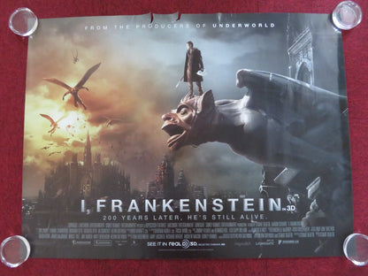 I, FRANKENSTEIN UK QUAD ROLLED POSTER AARON ECKHART BILL NIGHY 2014