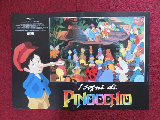 PINOCCHIO AND THE EMPEROR OF THE NIGHT - B ITALIAN FOTOBUSTA POSTER ASNER 1989