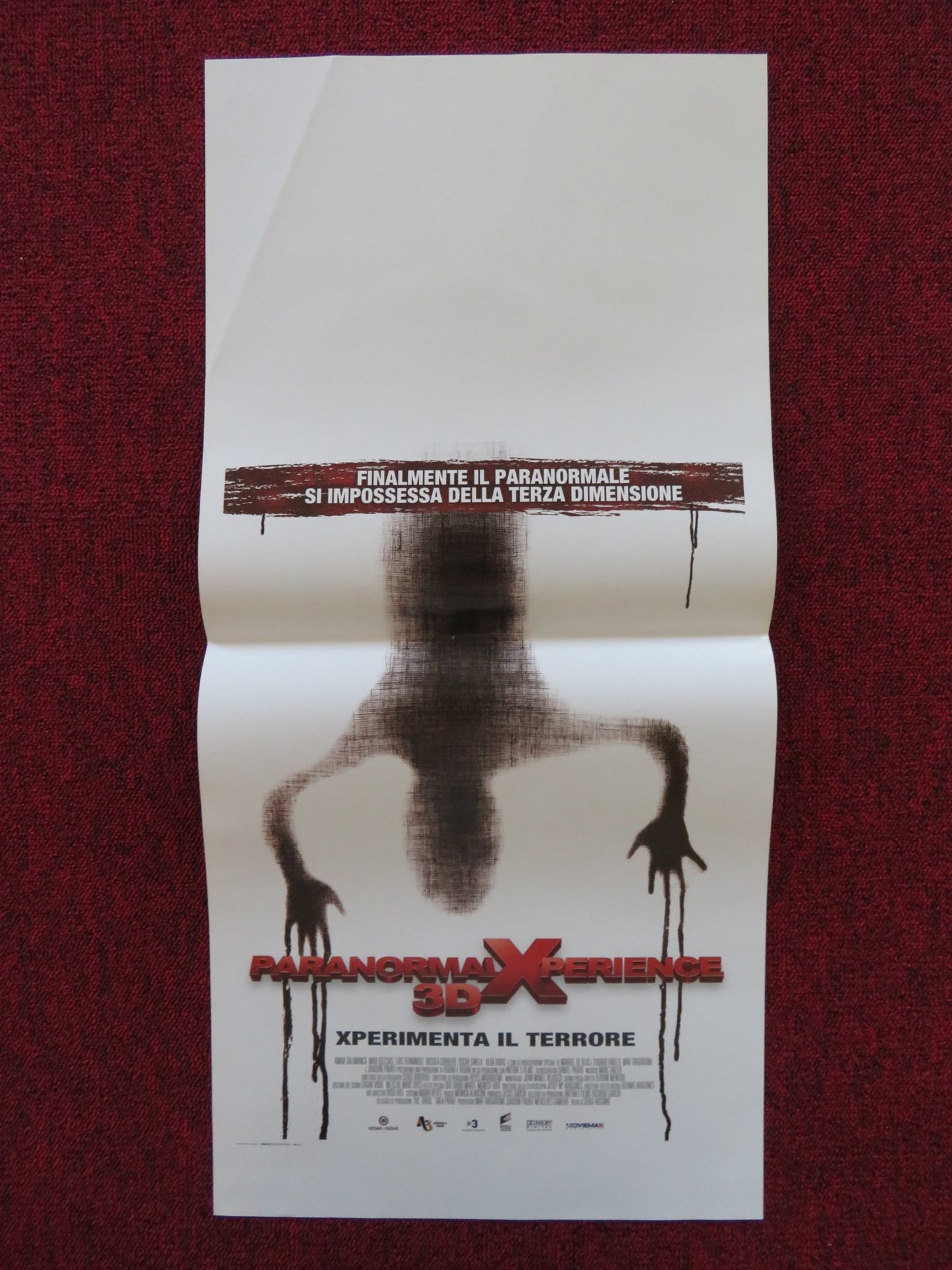 PARANORMAL XPERIENCE 3D ITALIAN LOCANDINA POSTER AMAIA SALAMANCA 2011