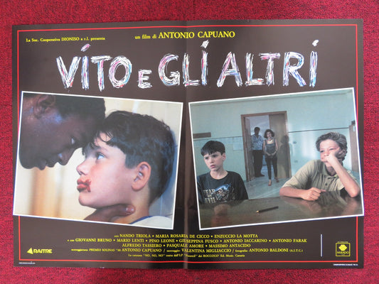 VITO E GLIALTRI / VITO AND THE OTHERS -B ITALIAN FOTOBUSTA POSTER N. TRIOLA 1991