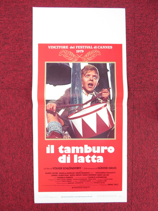 THE TIN DRUM ITALIAN LOCANDINA POSTER MARIO ADORF ANGELA WINKLER 1980