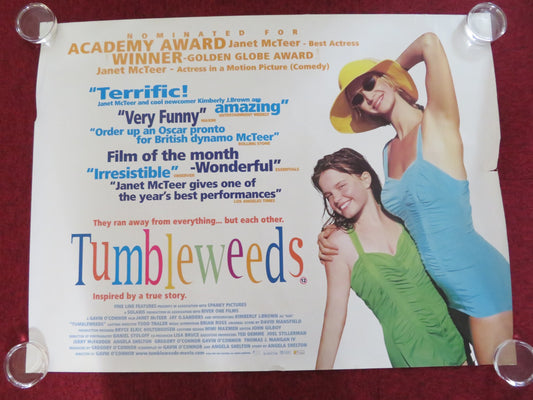 TUMBLEWEEDS UK QUAD ROLLED POSTER JANET MCTEER KIMBERLEY J. BROWN 1999