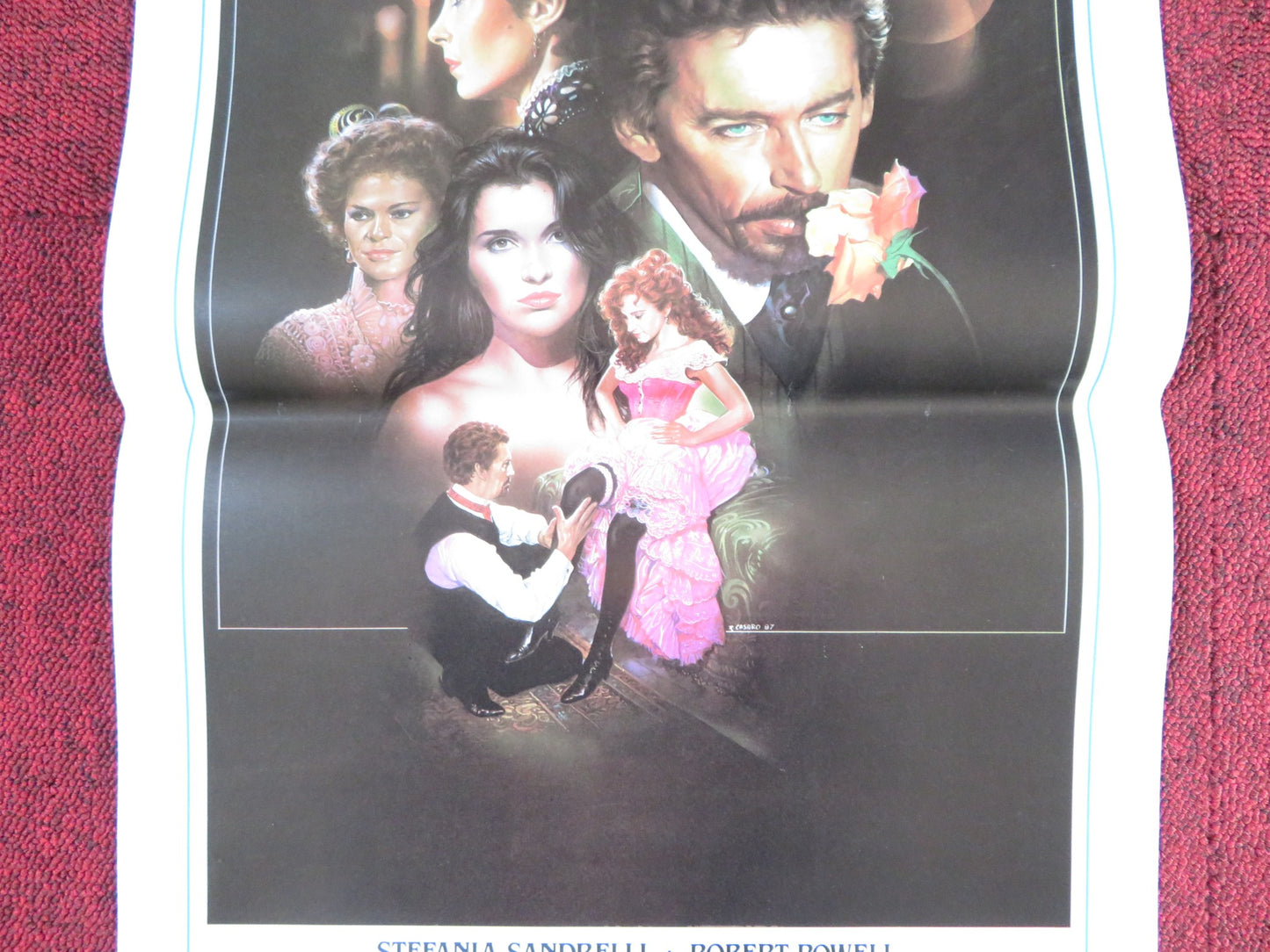 LOVE SINS ITALIAN LOCANDINA POSTER STEFANIA SANDRELLI ROBERT POWELL 1987