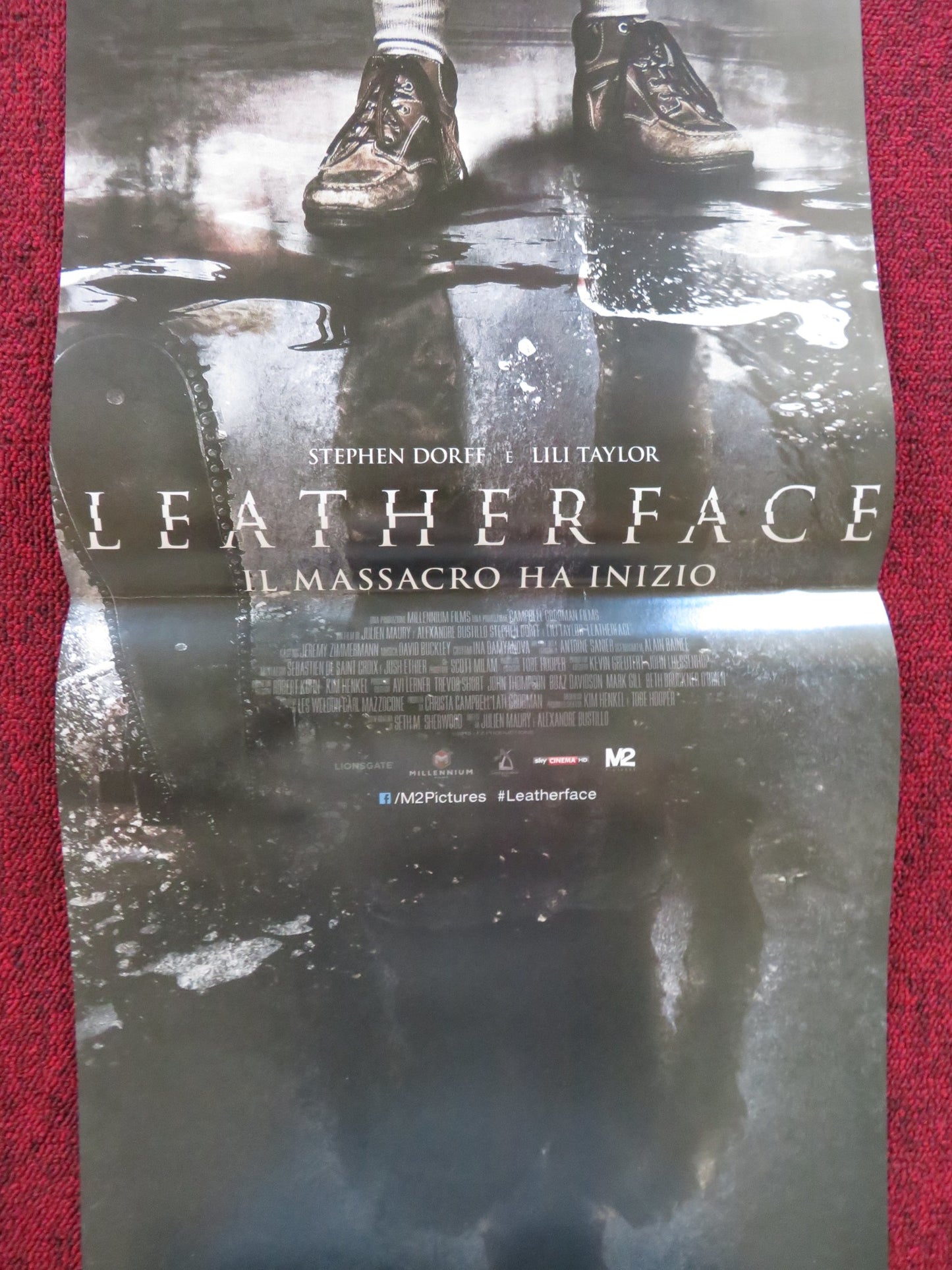 LEATHERFACE ITALIAN LOCANDINA POSTER STEPHEN DORFF LILI TAYLOR 2017