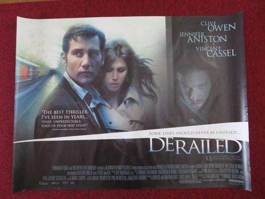 DERAILED UK QUAD (30"x 40") ROLLED POSTER CLIVE OWEN JENNIFER ANISTON 2005