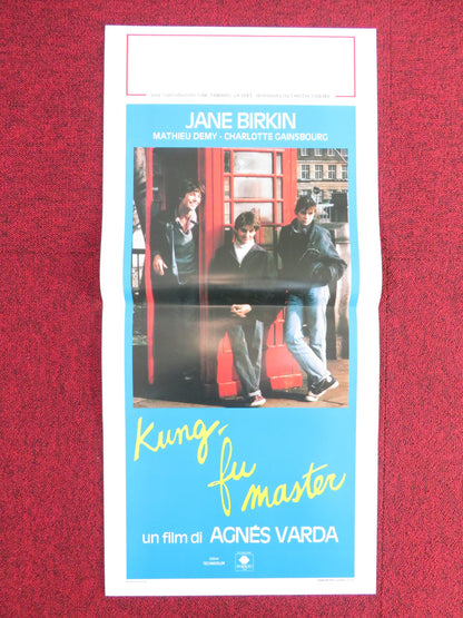 KUNG-FU MASTER! ITALIAN LOCANDINA POSTER JANE BIRKIN MATHIEU DEMY 1988