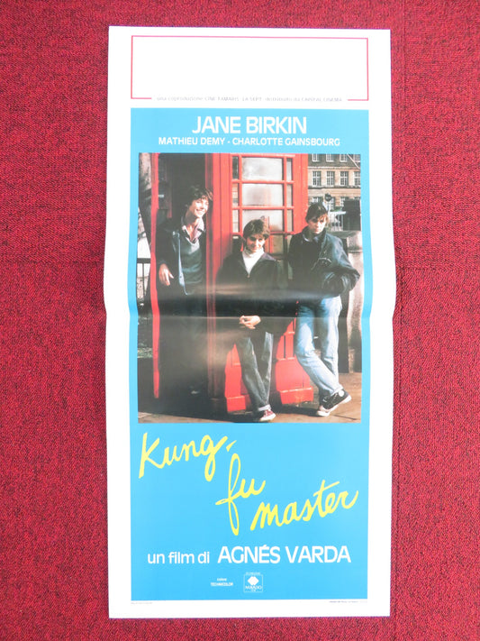 KUNG-FU MASTER! ITALIAN LOCANDINA POSTER JANE BIRKIN MATHIEU DEMY 1988